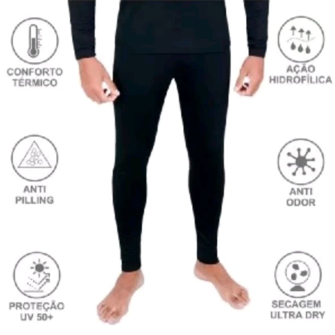 Calça Termica Segunda Pele Proteção UV masculino