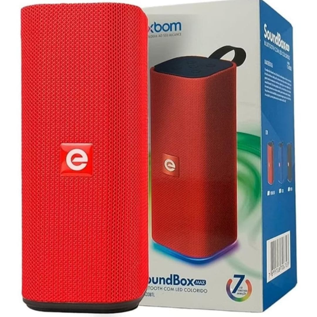 Caixa de Som Portátil Sound Led Bluetooth 5.0