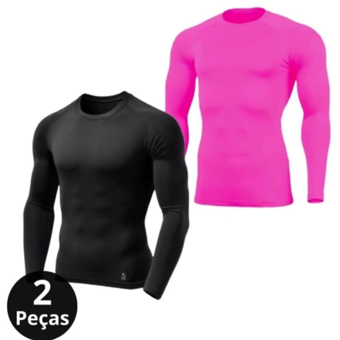Kit 2 Camisas Pro Skin Segunda Pele Masculino