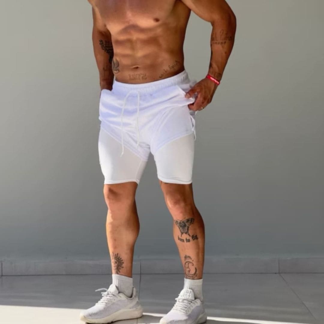 Shorts Masculino Dri-Fit Esportivo 2 em 1 crossfit