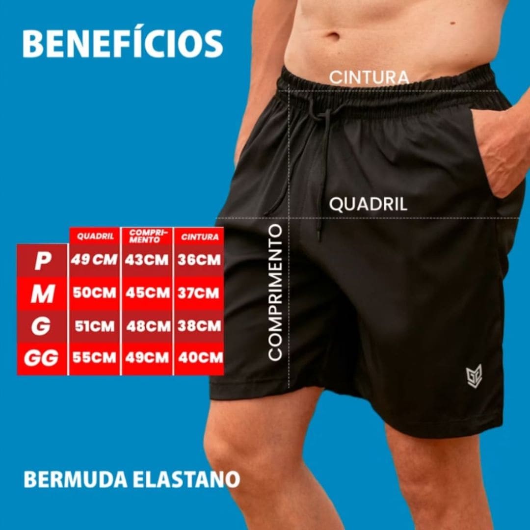 Shorts Tactel Aqua Fit Masculino