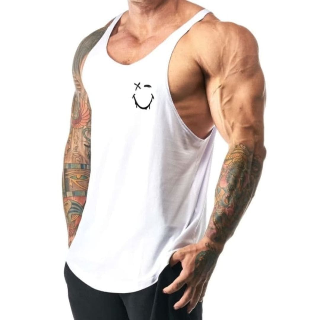 Regata Masculina Algodão Cavada