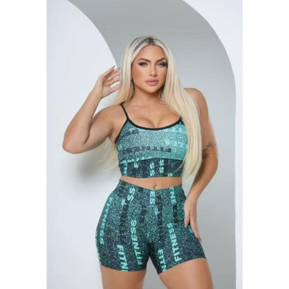 Conjunto Suplex Fitness Short Feminino