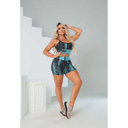 Conjunto Suplex Fitness Short Feminino
