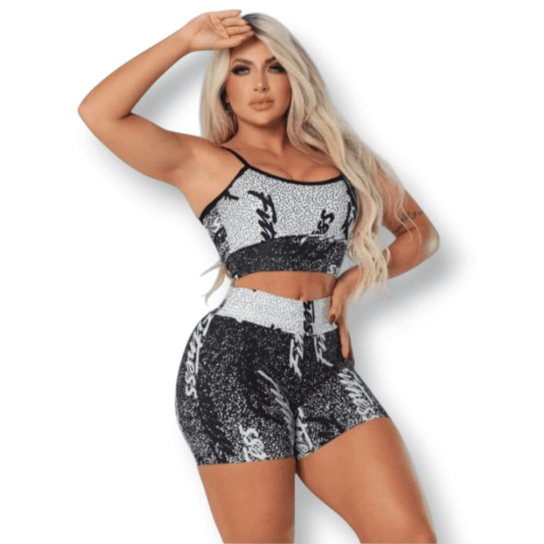 Conjunto Suplex Fitness Short Feminino