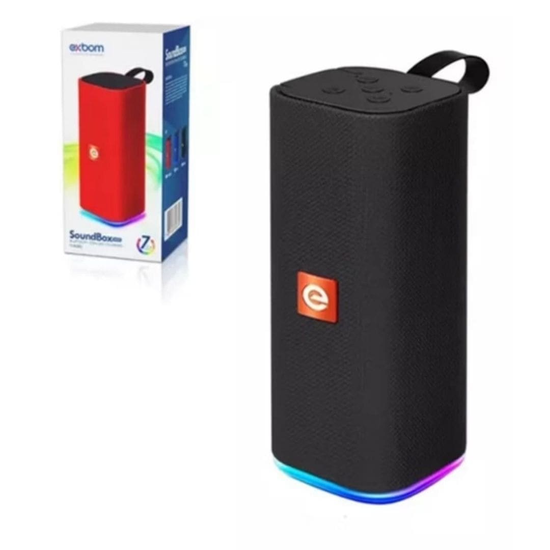 Caixa de Som Portátil Sound Led Bluetooth 5.0