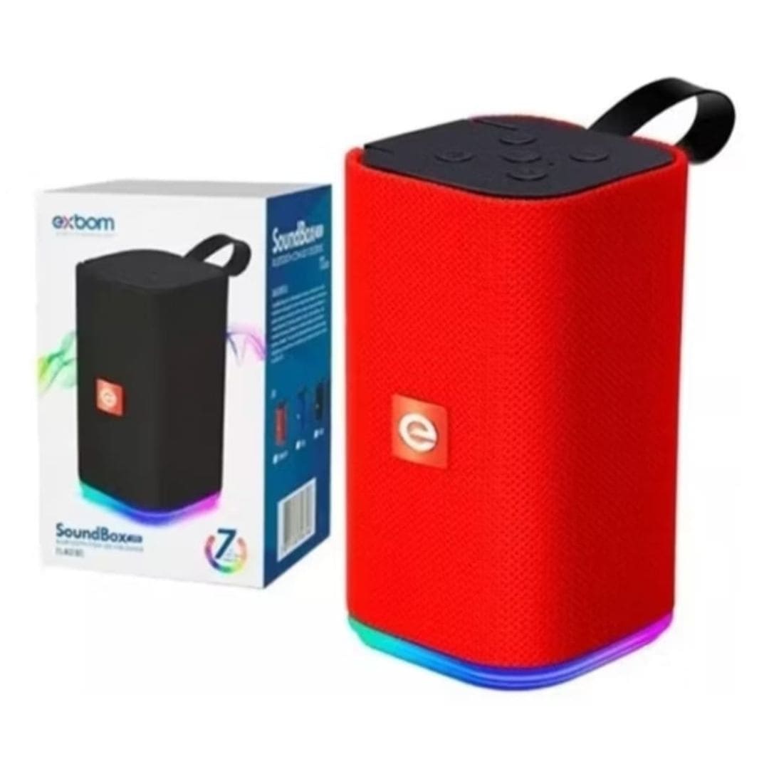 Caixa de Som Portátil Sound Led Bluetooth 5.0