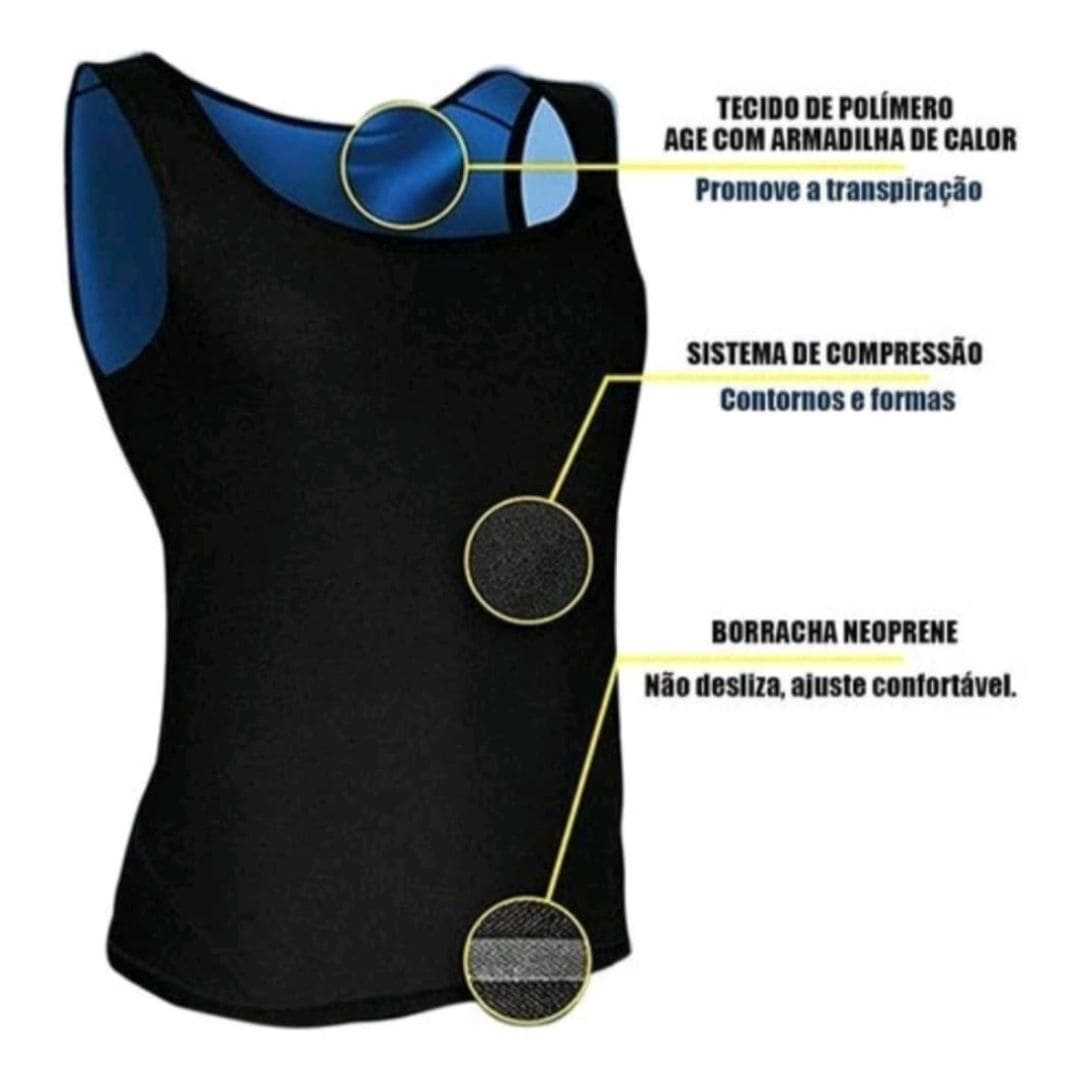 Regata Termica de Compressão Queima Gordura Efeito Sauna