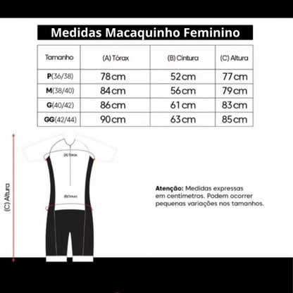 Macaquinho Cyclo Way Feminino