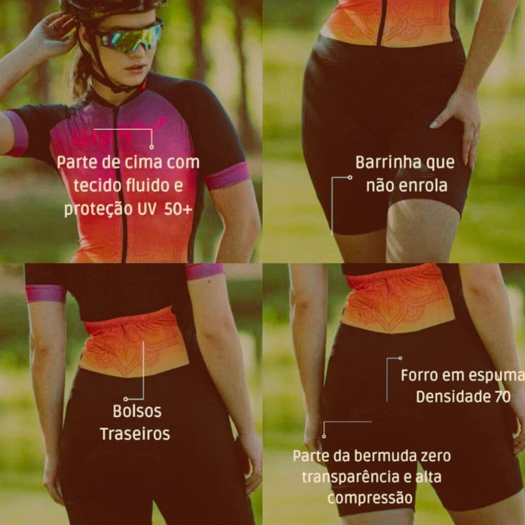 Macaquinho Cyclo Way Feminino