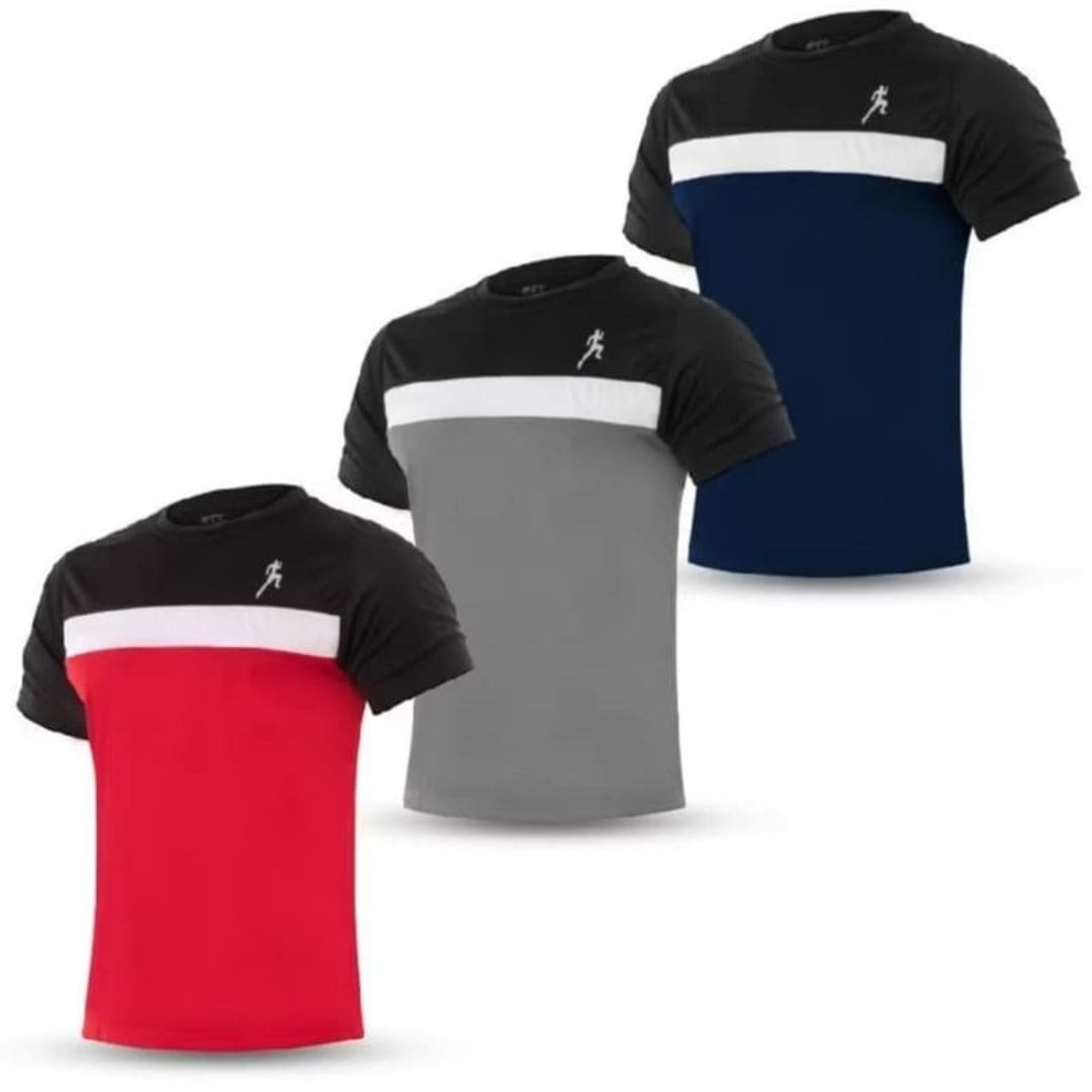 Kit 3 Camisas Masculina Dry-Fit Sports