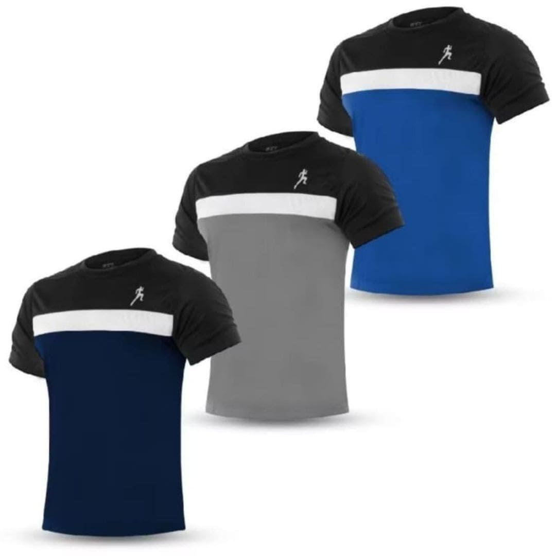 Kit 3 Camisas Masculina Dry-Fit Sports
