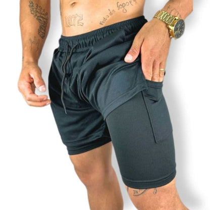 Shorts Masculino Dri-Fit Esportivo 2 em 1