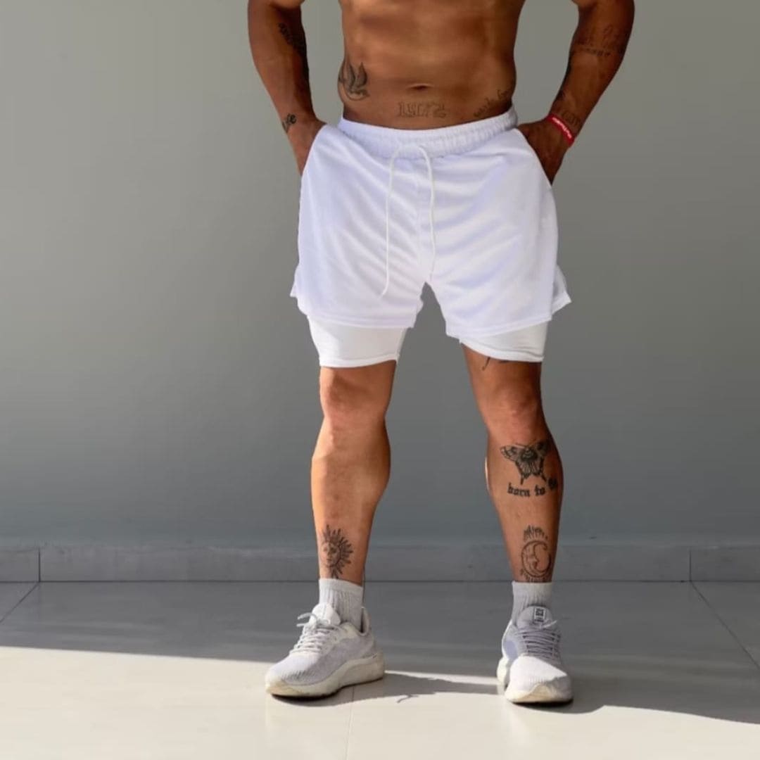 Shorts Masculino Dri-Fit Esportivo 2 em 1 treino