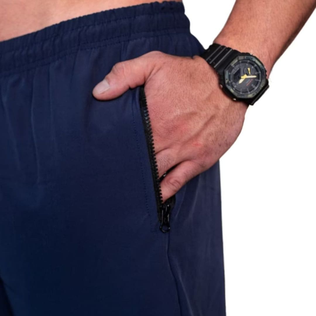 Shorts Masculino Tactel com Elastano Azul Marinho