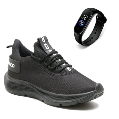 Tênis Masculino Academia Power Step  + Relógio Brinde