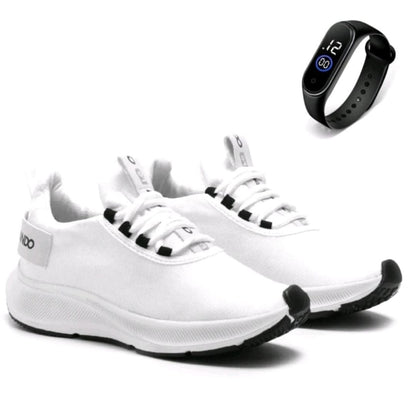 Tênis Masculino Academia Power Step  + Relógio Brinde
